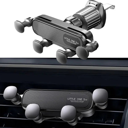 2025 New 360° Rotation Gravity Car Phone Holder Air Vent Clip Navigation Stand Telescopic Air Outlet Phone Support for 4.7-7Inch