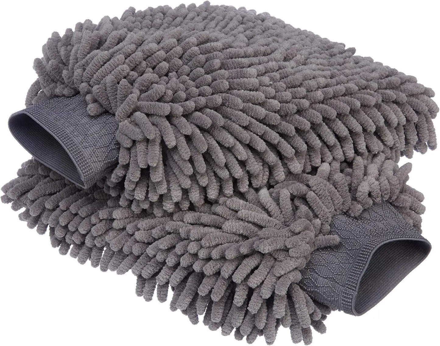 Car Wash Mitt, 2PACK Chenille Microfiber Wash Mitt, Scratch-Free & Lint-Free, Rich Foam, Highly Absorbent, Double Sided, Wash Mi